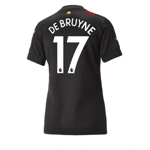 Manchester City Kevin De Bruyne #17 Bortedrakt Kvinner 2022-23 Kortermet Manchester City Kevin De Bruyne #17 Bortedrakt Kvinner 2022-23 Kortermet